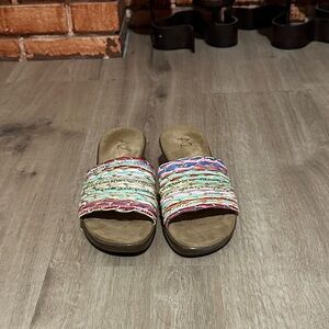 A2 By Aerosoles Multicolor Slide Sandals